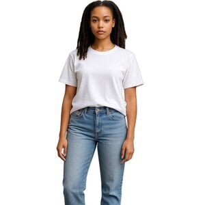 Ashley Mason Blue Denim Faded Skinny Ankle Cropped Jeans